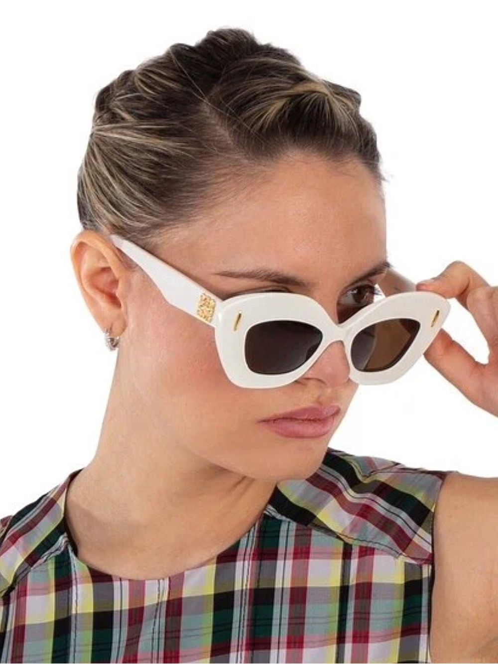 LOEWE Anagram 25E Sunglasses Blanco White NEW